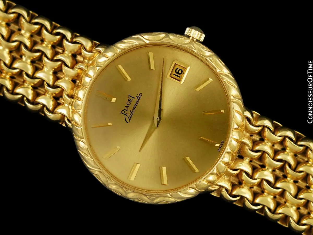 Owned by Siegfried & Roy - 1970's Piaget Vintage Mens Automatic Watch with Award Winning 12P Movement - 18K Gold