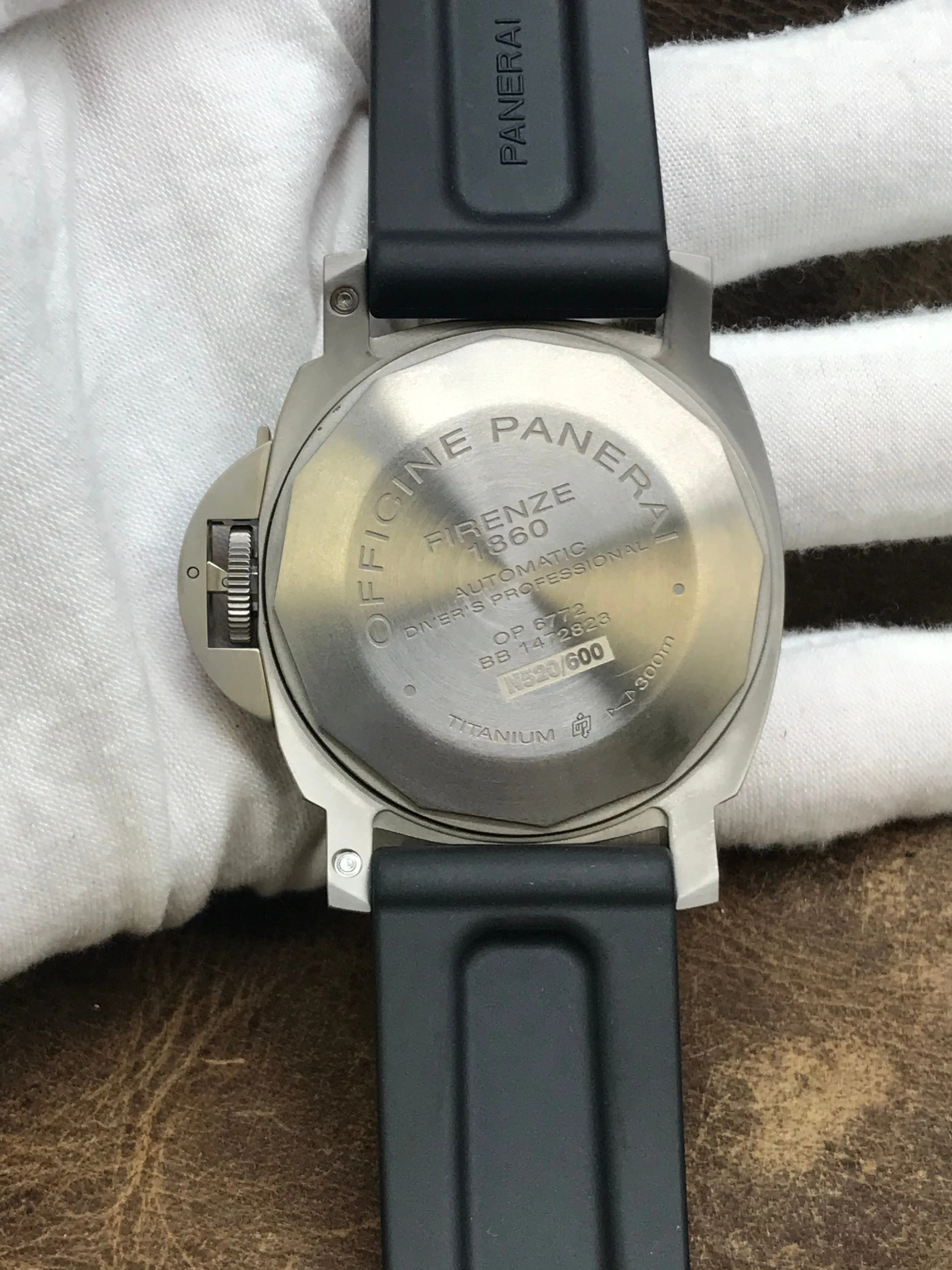 Panerai Luminor Submersible PAM00025 Black Dial Automatic Men's Watch