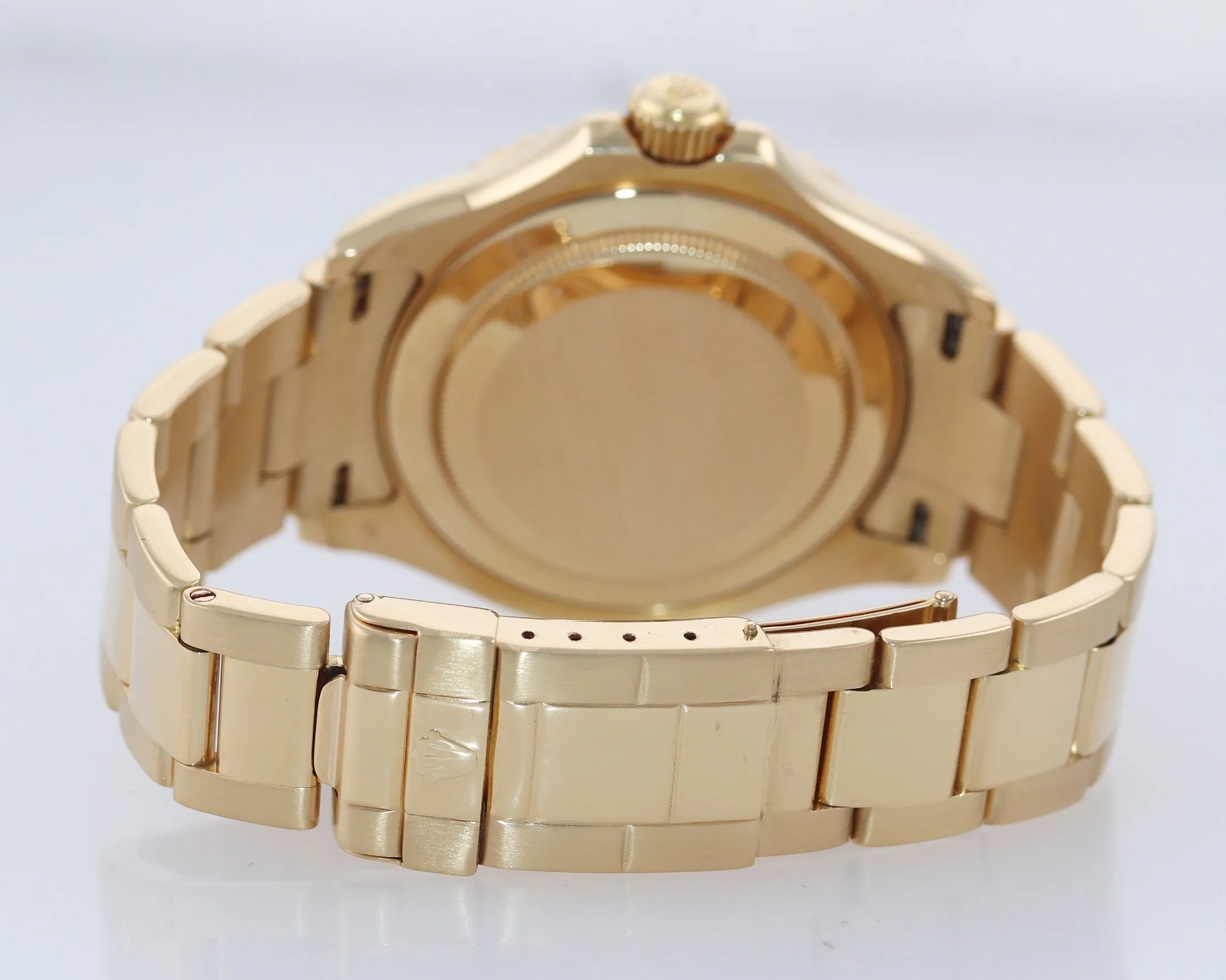 PAPERS 2004 MINT Rolex Yacht-Master 18k Yellow Gold White Dial 16628 40mm Watch