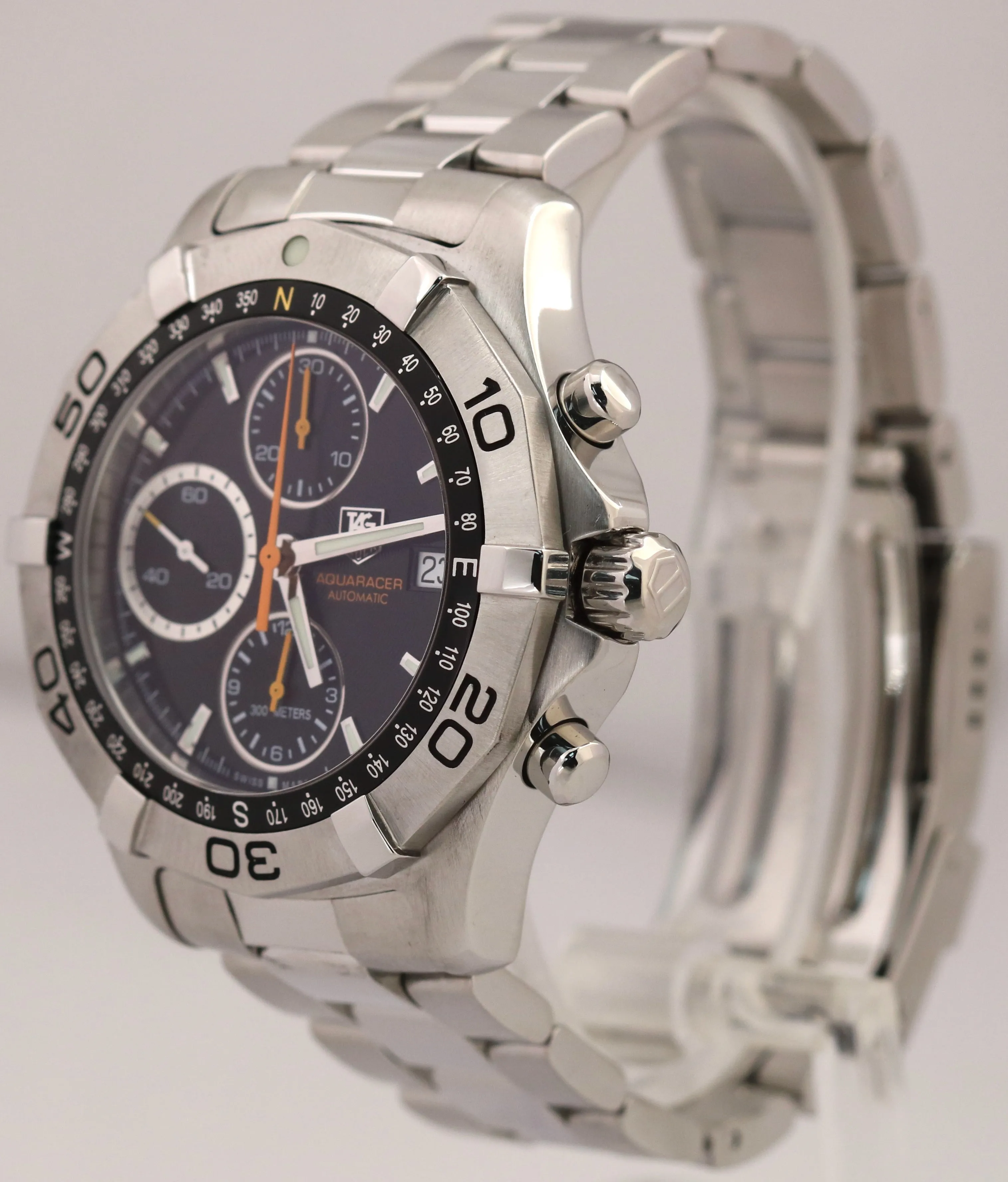 PAPERS Tag Heuer Aquaracer Black Steel Automatic 41mm CAF2113.BA0809 Watch