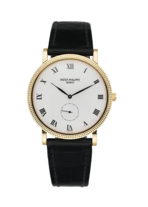 Patek Philippe 3919J Calatrava 18K Yellow Gold Men's Watch With Papers