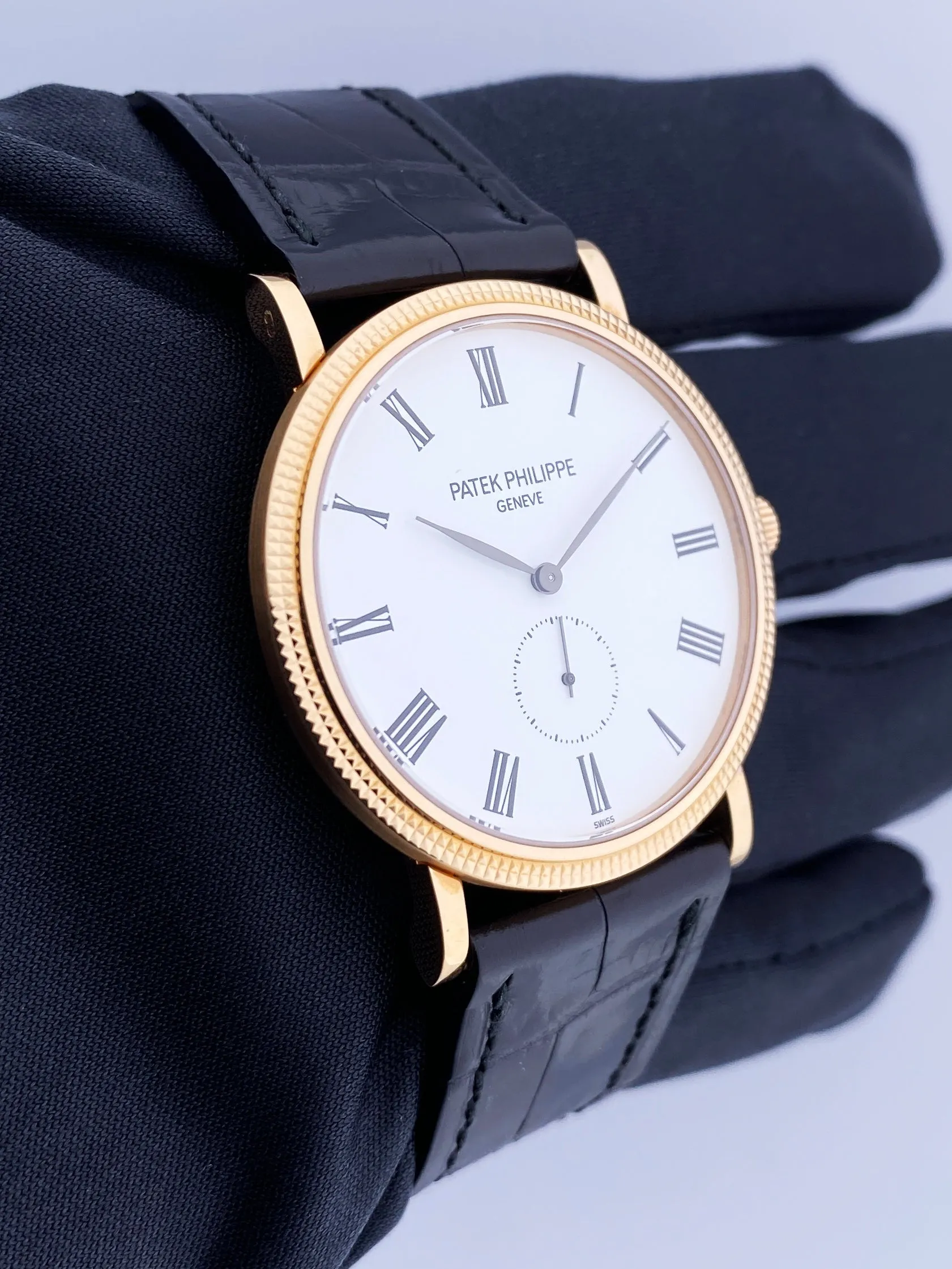 Patek Philippe Calatrava 5119R 18K Rose Gold Mens Watch Papers