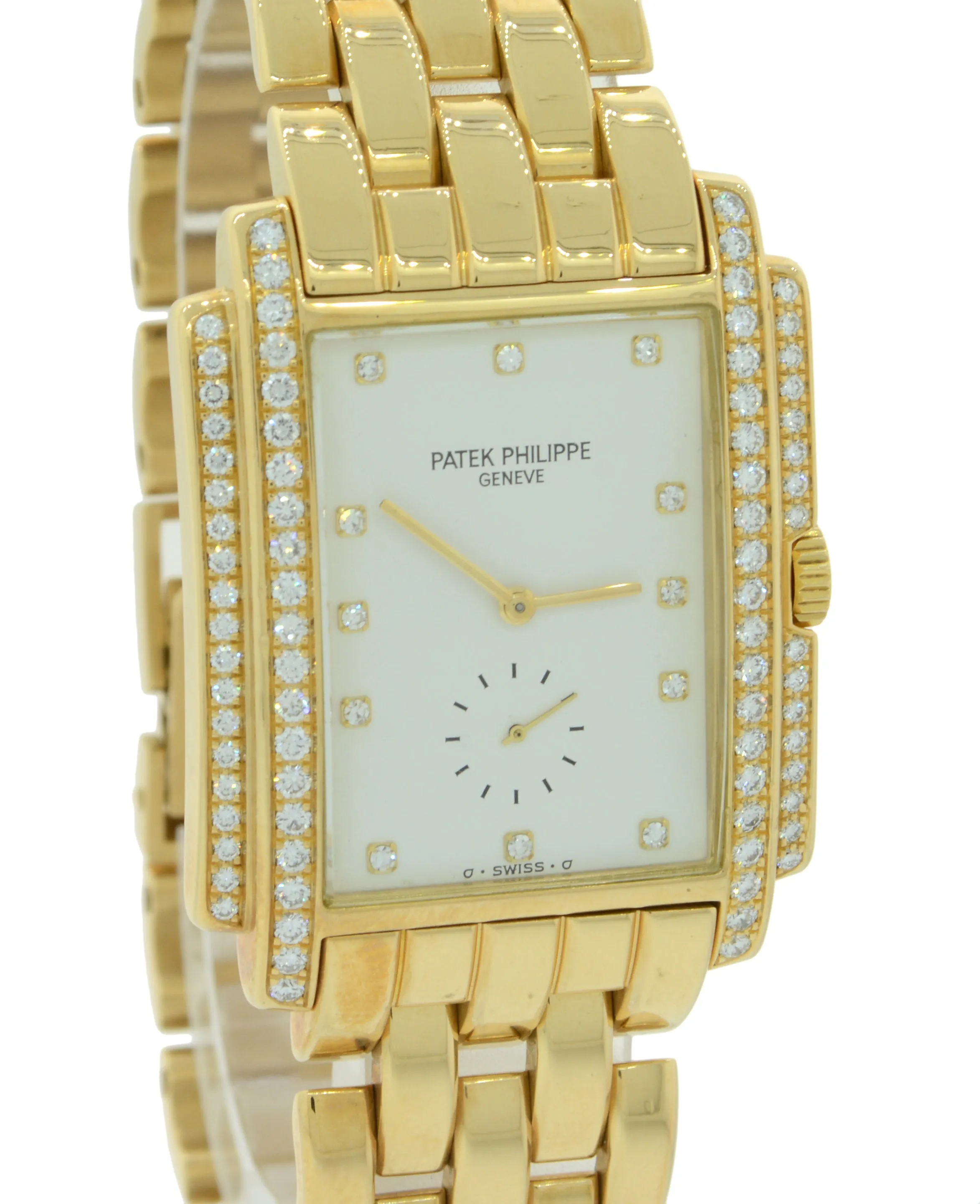 Patek Philippe Gondolo 18k Yellow Gold Diamond Manual 5025/1J 5025 Watch wBox F8