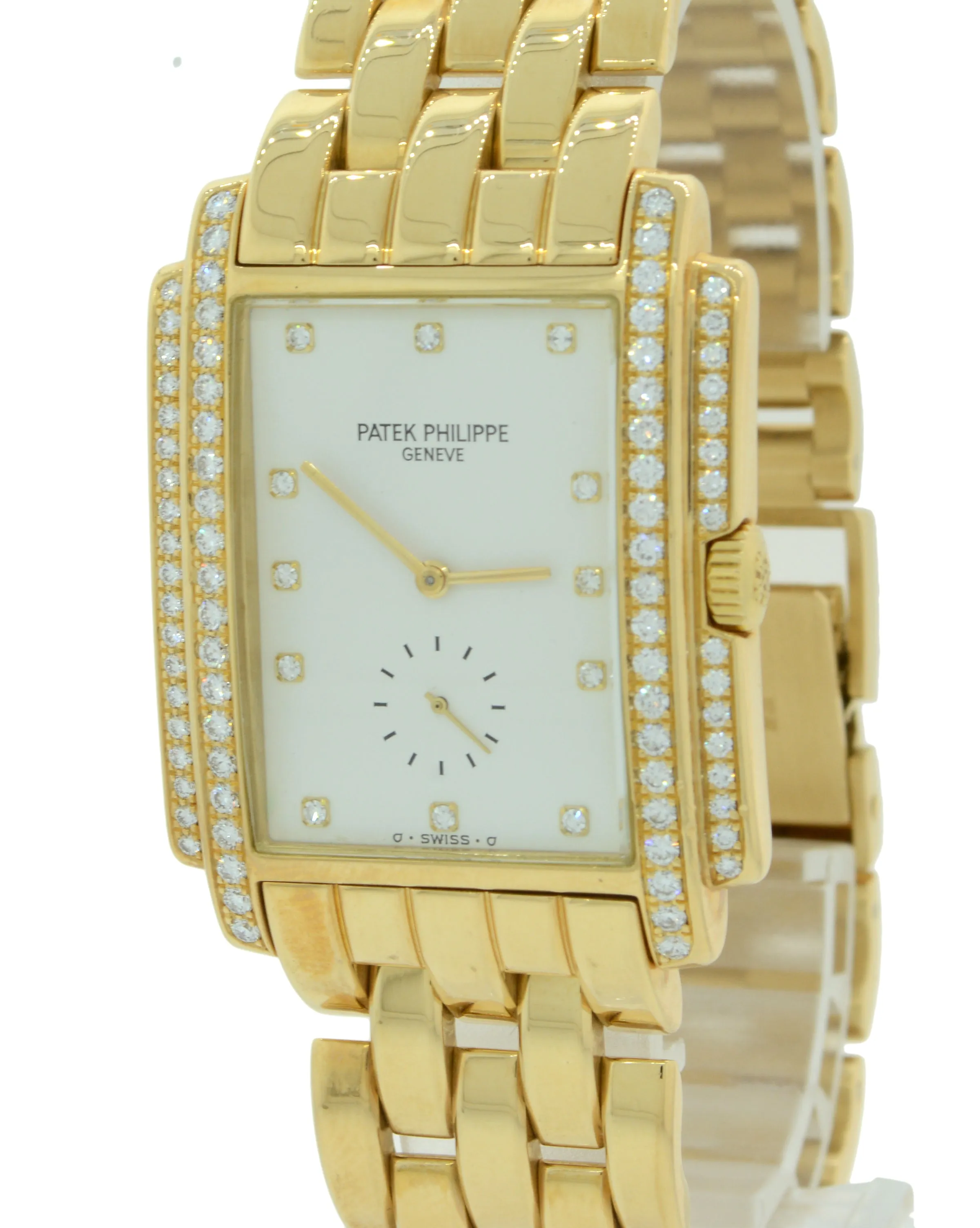 Patek Philippe Gondolo 18k Yellow Gold Diamond Manual 5025/1J 5025 Watch wBox F8