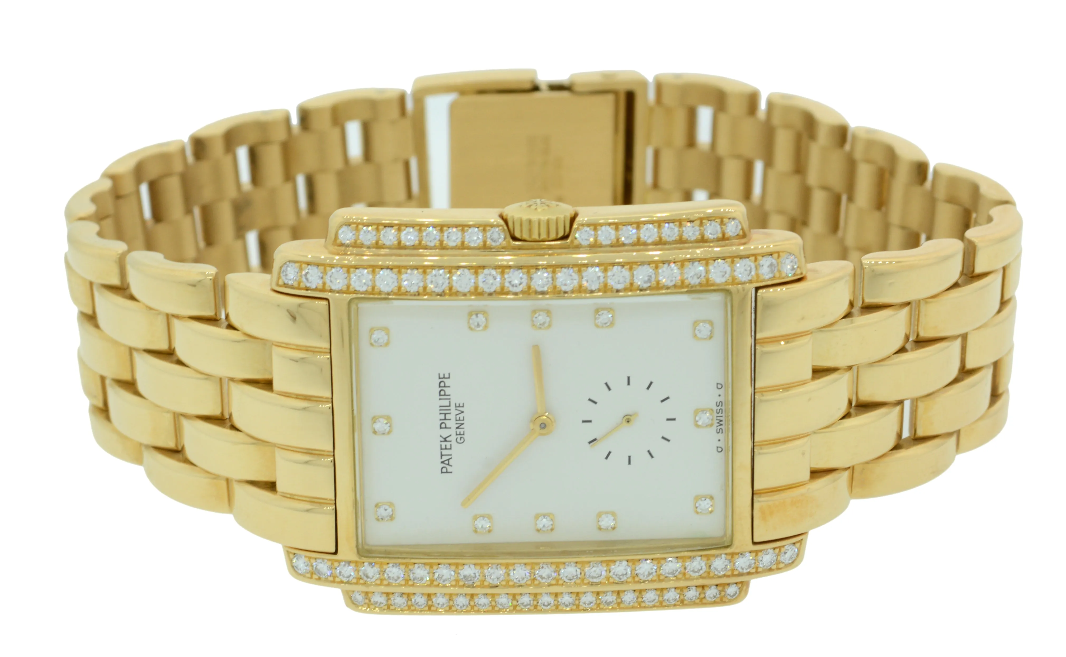 Patek Philippe Gondolo 18k Yellow Gold Diamond Manual 5025/1J 5025 Watch wBox F8