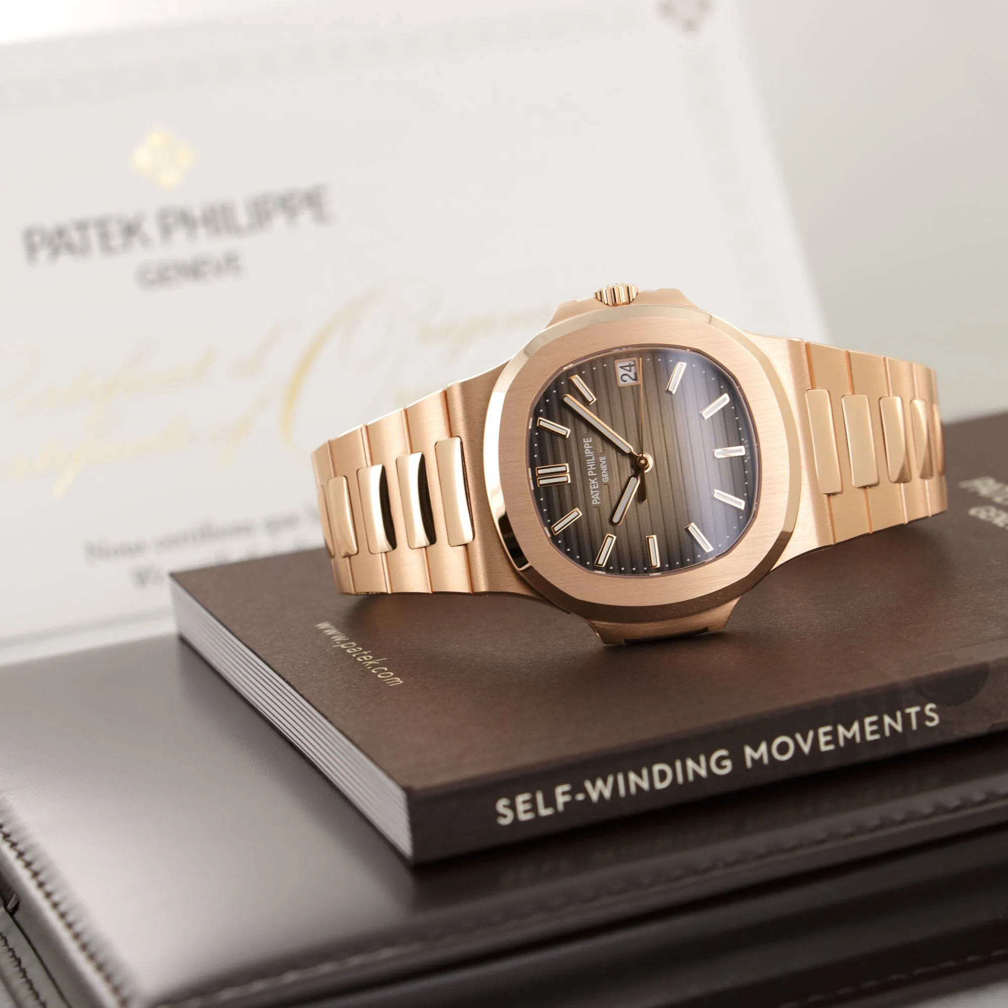 Patek Philippe Rose Gold Nautilus Watch Ref. 5711