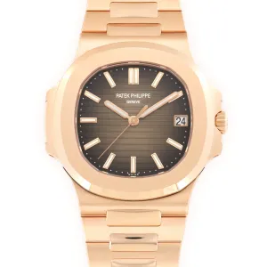 Patek Philippe Rose Gold Nautilus Watch Ref. 5711