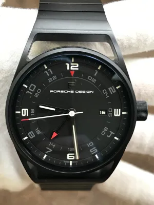 Porsche Design 1919 Globetimer 6020.2.02.001.02.2 Black Dial Automatic Men's Watch