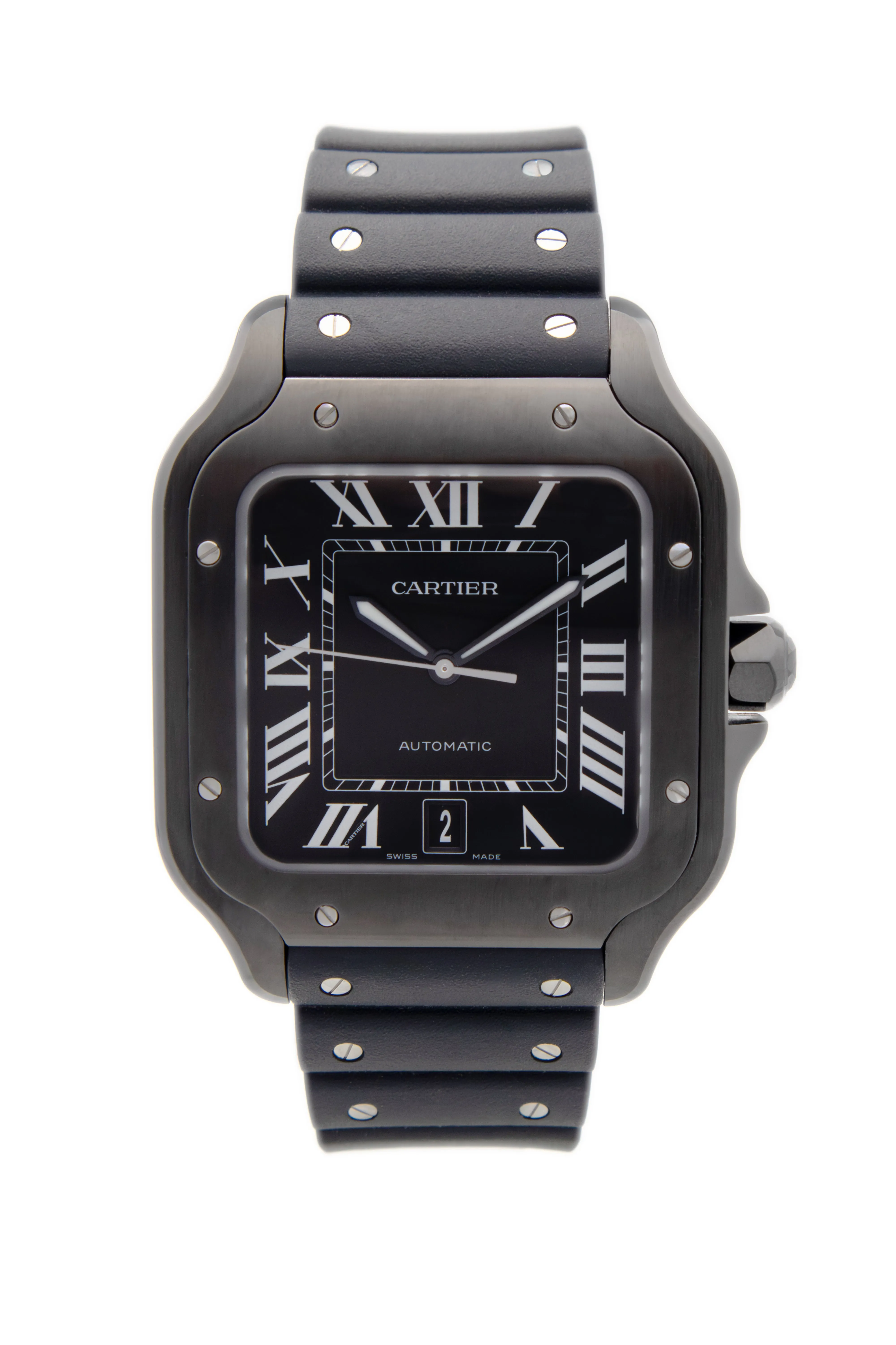 Pre-Owned Cartier Santos Black- WSSA0039