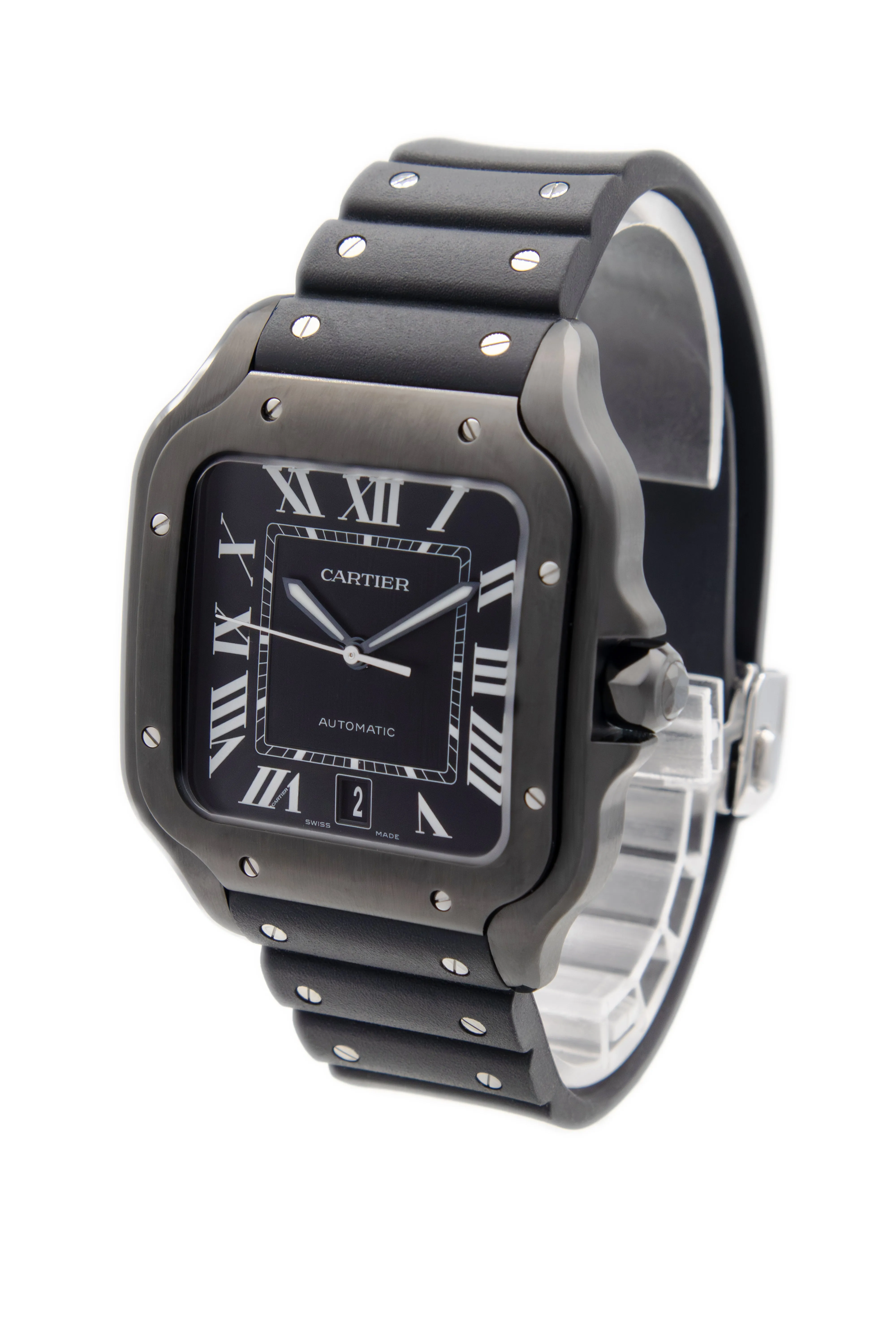 Pre-Owned Cartier Santos Black- WSSA0039