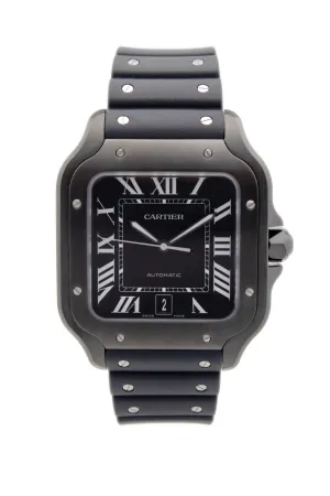 Pre-Owned Cartier Santos Black- WSSA0039