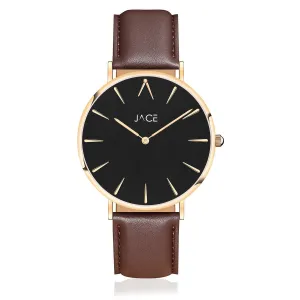 "LISBON" UNISEX LEATHER STRAP WATCH