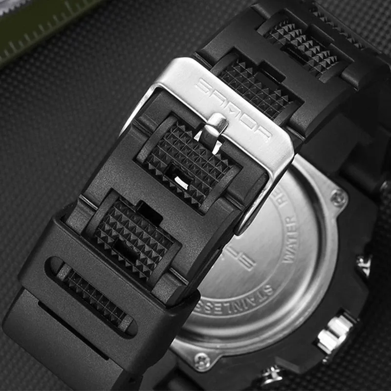 "The Ultimate Men's Dual Display Multifunctional Sports Watch"