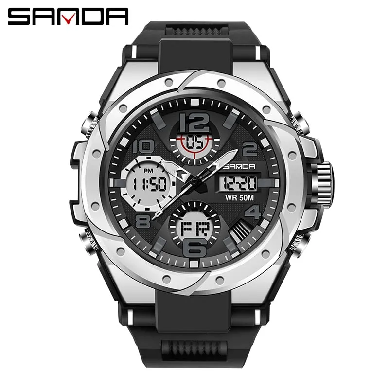 "The Ultimate Men's Dual Display Multifunctional Sports Watch"