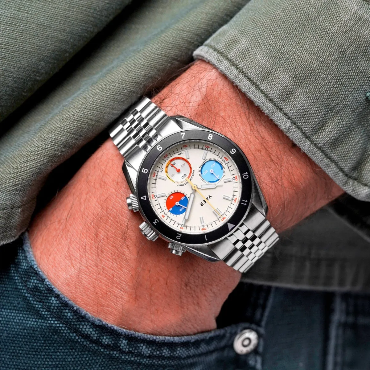 R1 USA Oceanracer Chronograph - Cream 38mm