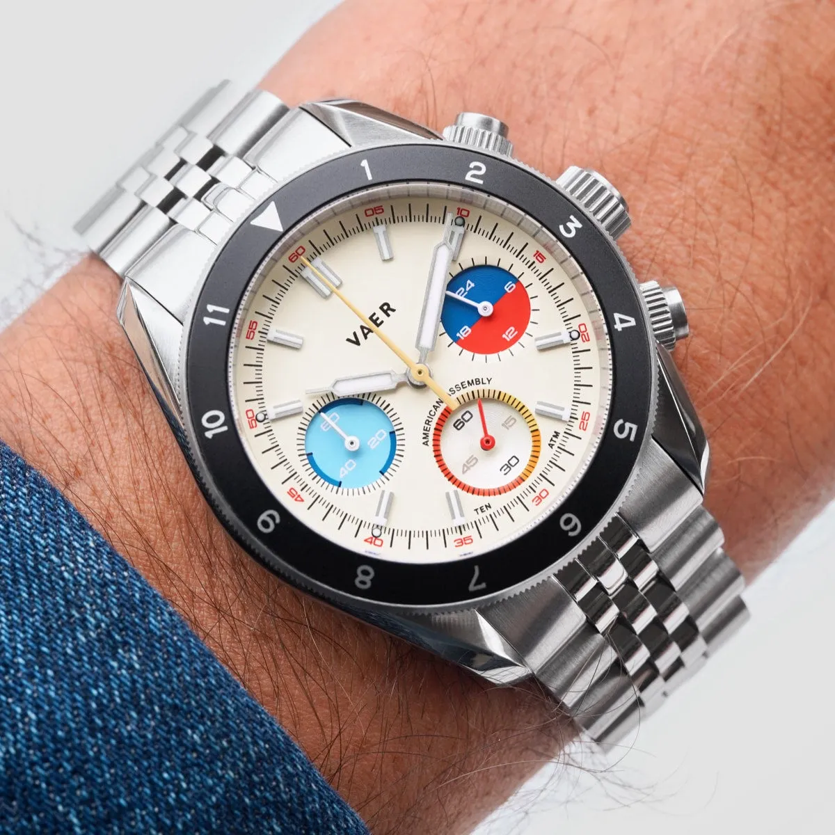 R1 USA Oceanracer Chronograph - Cream 38mm