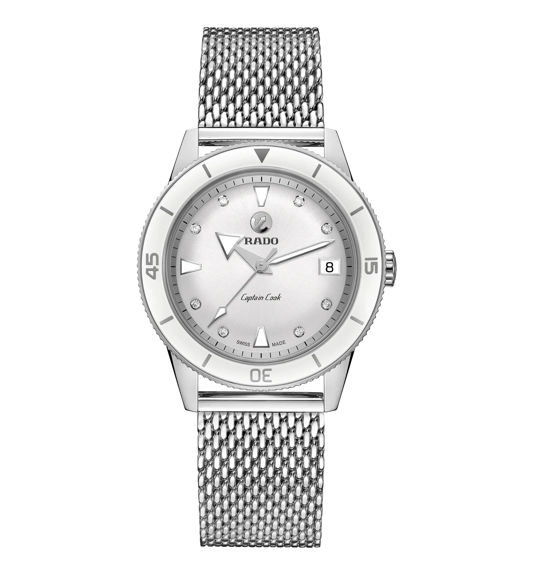 RADO Captain Cook Automatic Diamonds 37mm Mesh Strap Unisex Watch R32500703