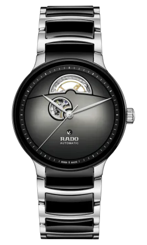 RADO Centrix Automatic Open Heart 39.5mm Black-Silver Men's Watch R30012152