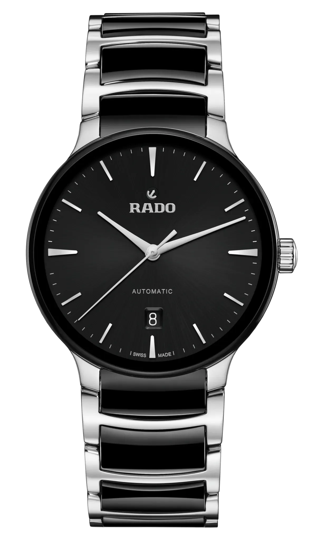 RADO Centrix Automatic Silver-Black Ceramic 39.5mm Men's Watch R30018152