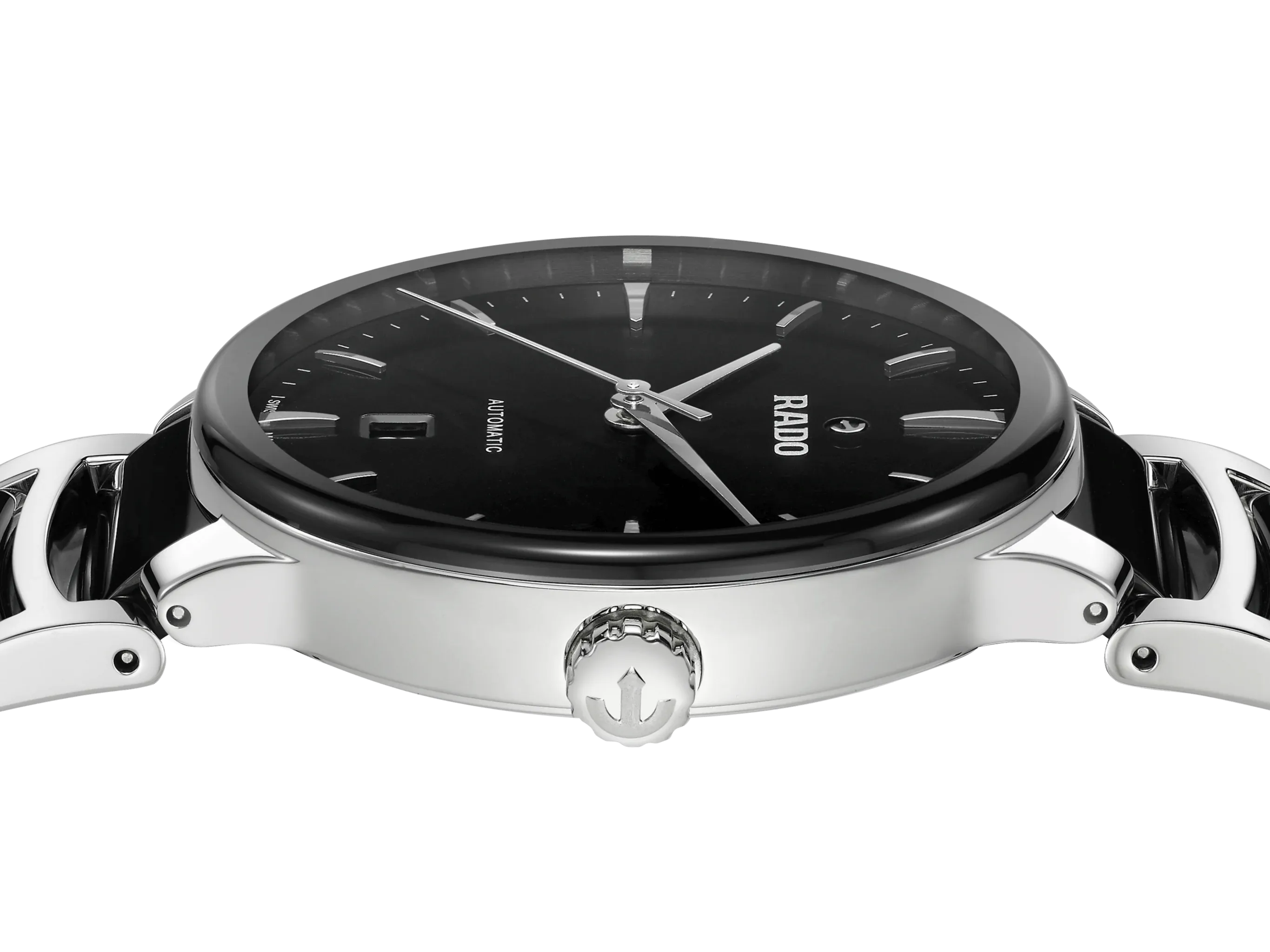 RADO Centrix Automatic Silver-Black Ceramic 39.5mm Men's Watch R30018152
