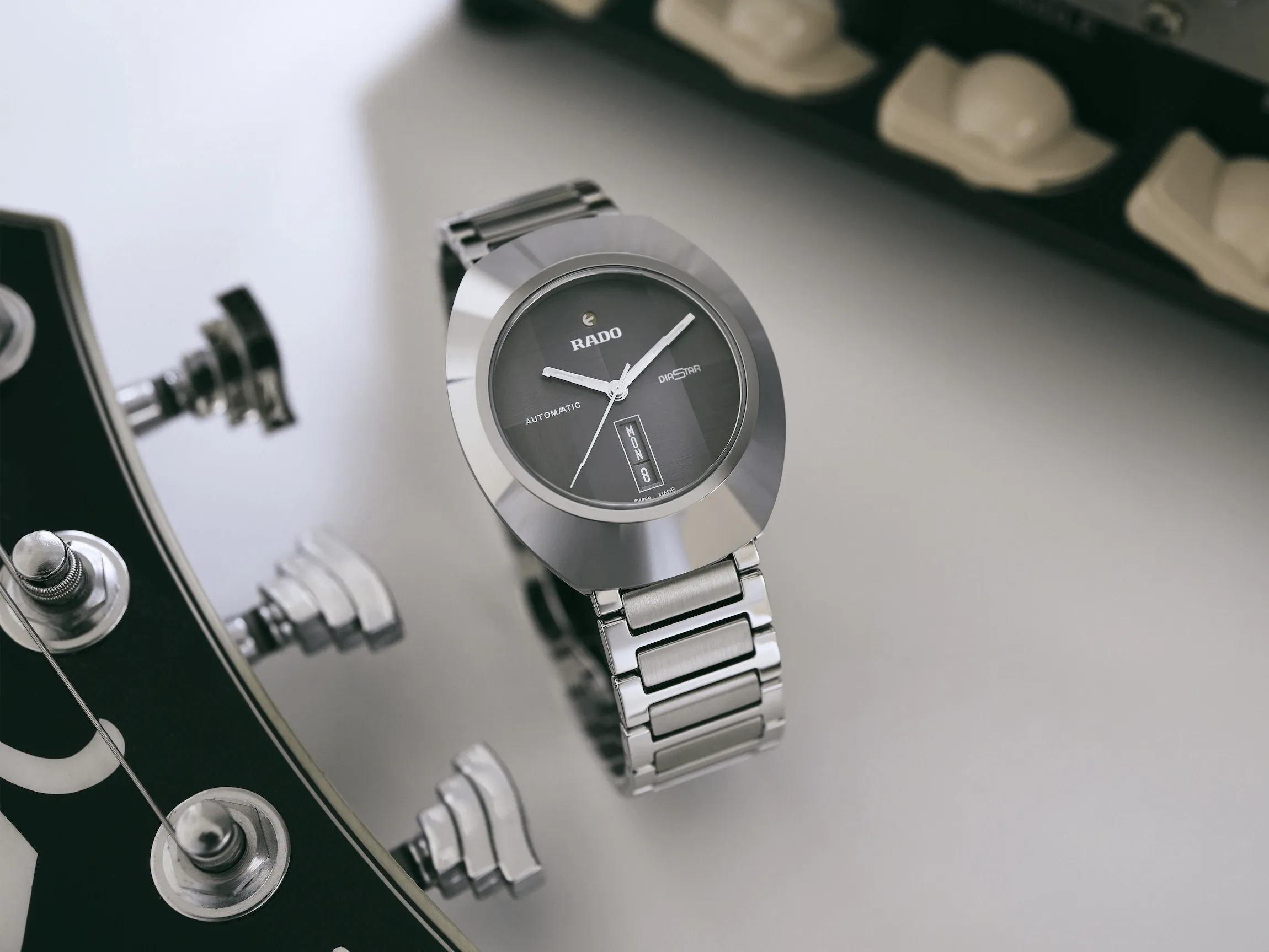 Rado DiaStar Original 38mm Dark Grey Dial Ceramos Men's Watch R12160103