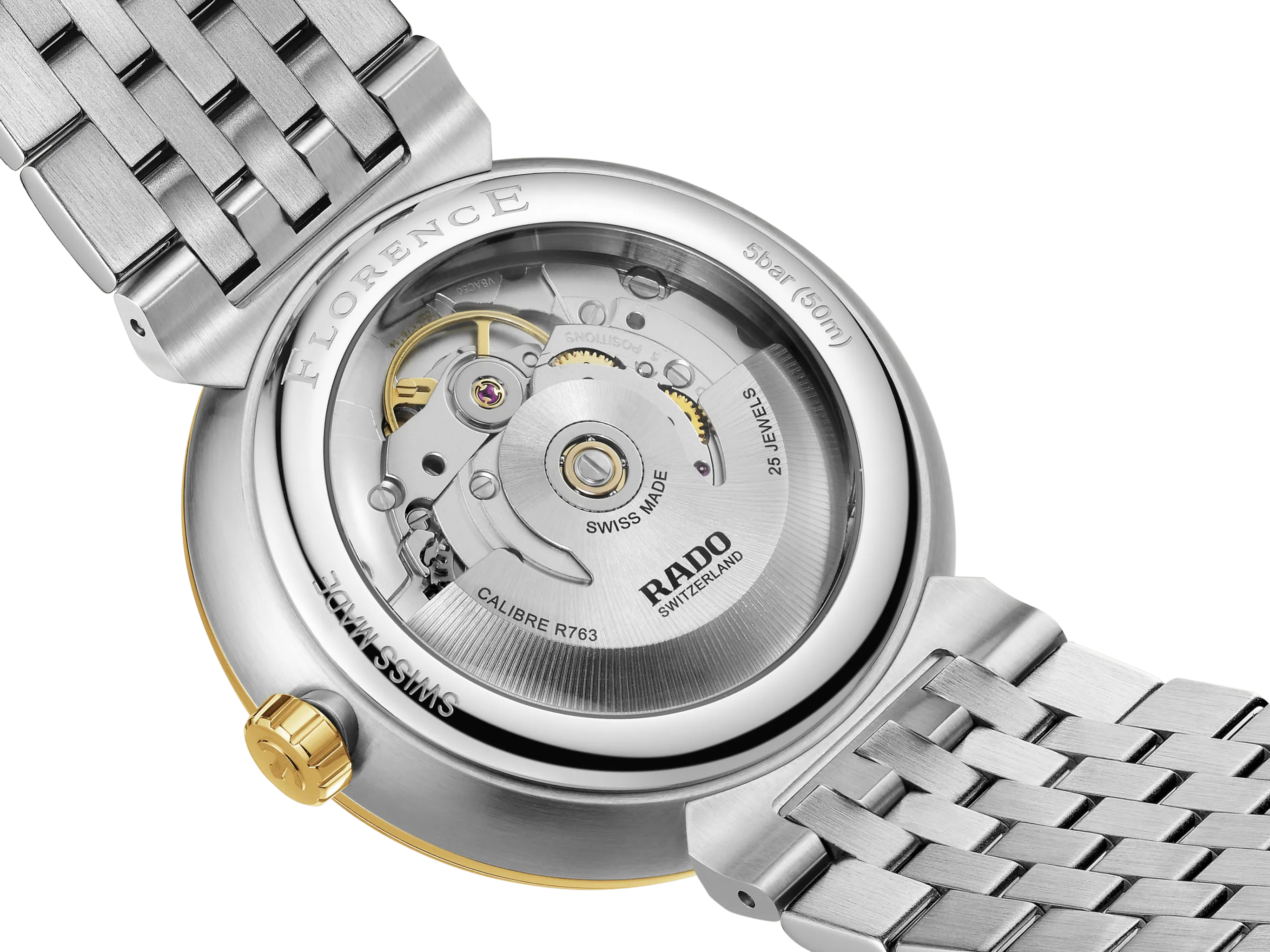 RADO Florence Automatic 39mm Two-Tone Yellow Gold Dial Men's Watch R48903253