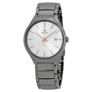 Rado True Grey Ceramic Silver-Tone Dial Automatic Watch R27057112