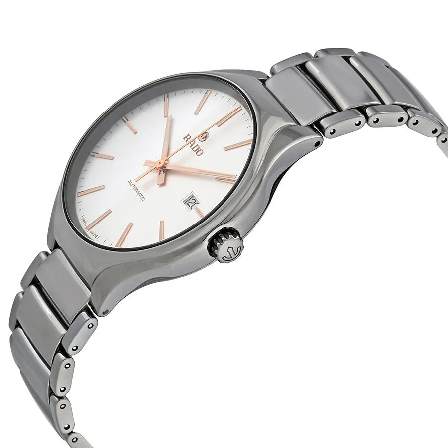 Rado True Grey Ceramic Silver-Tone Dial Automatic Watch R27057112