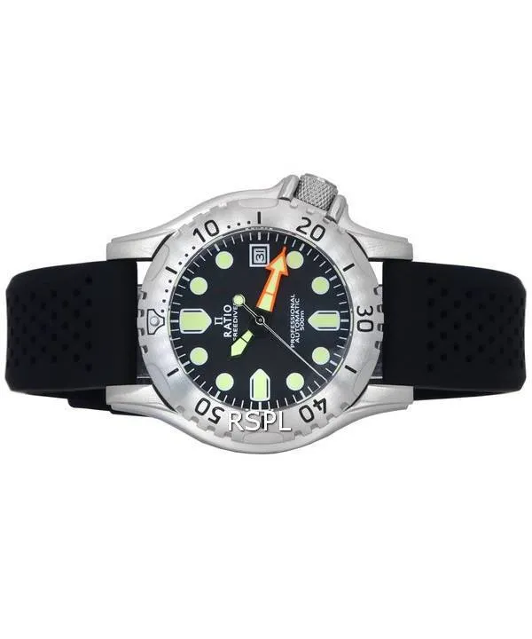 Ratio FreeDiver Professional Sapphire Black Dial Automatic RTF015 500M Men's Watch