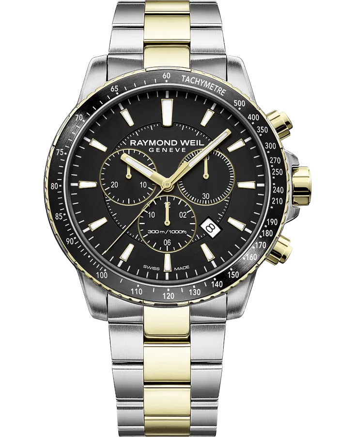 Raymond Weil Tango Chronograph Black Dial Men's Watch 8570-SP1-20001