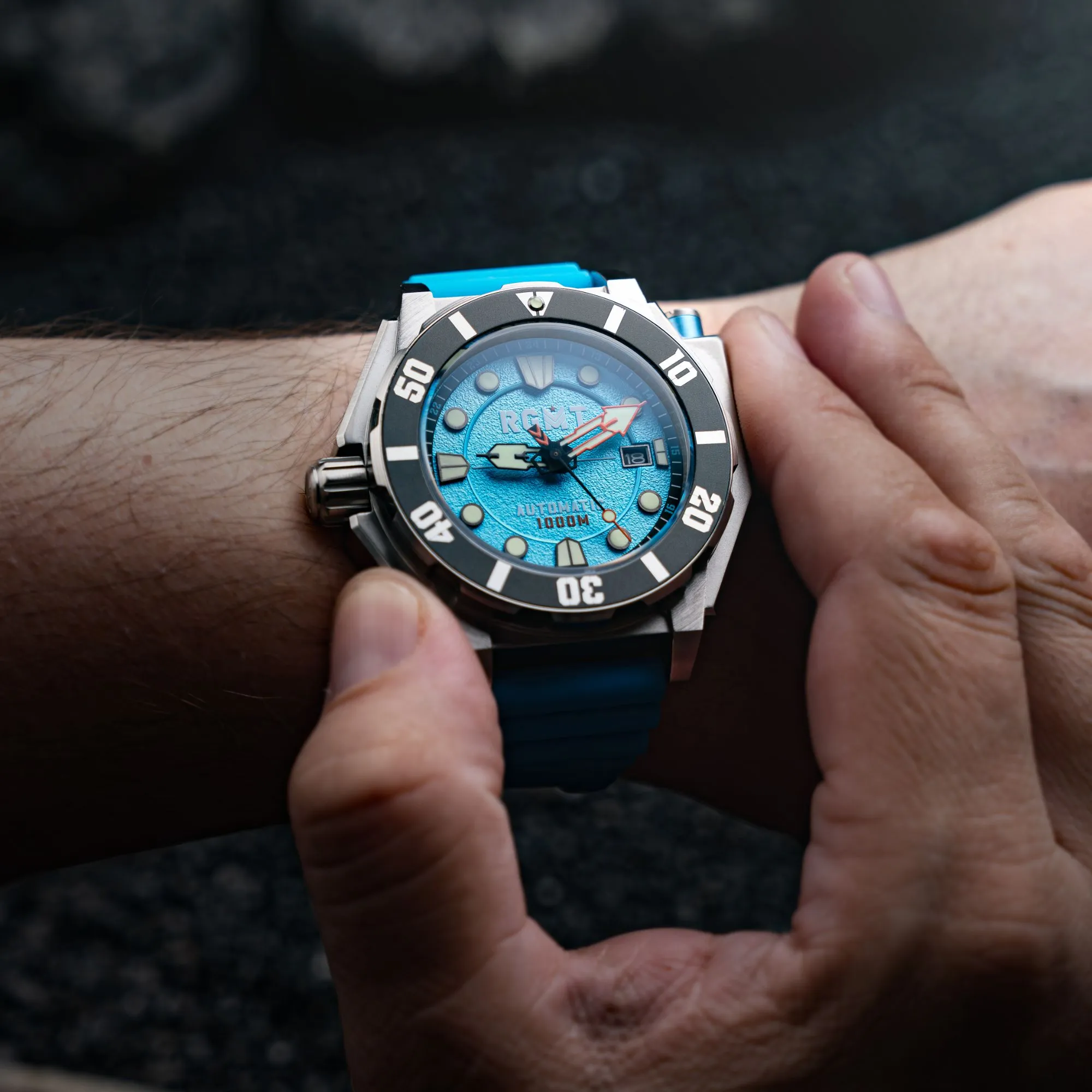 RGMT Torpedo Automatic Diver Arctic Blue