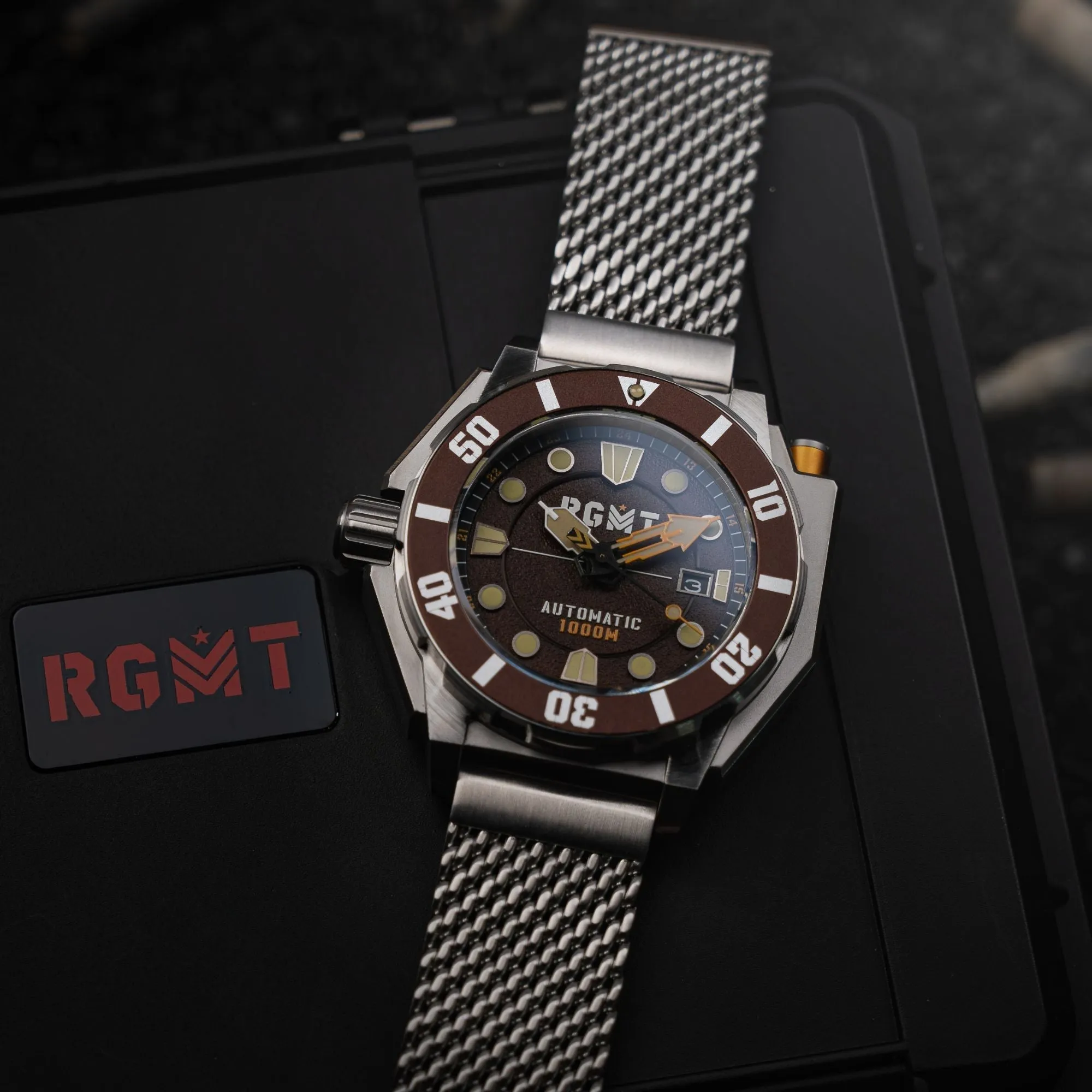 RGMT Torpedo Automatic Diver Mocha Brown