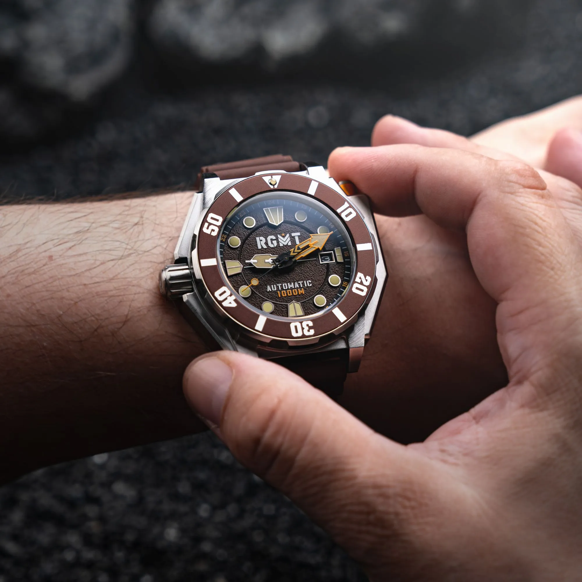 RGMT Torpedo Automatic Diver Mocha Brown