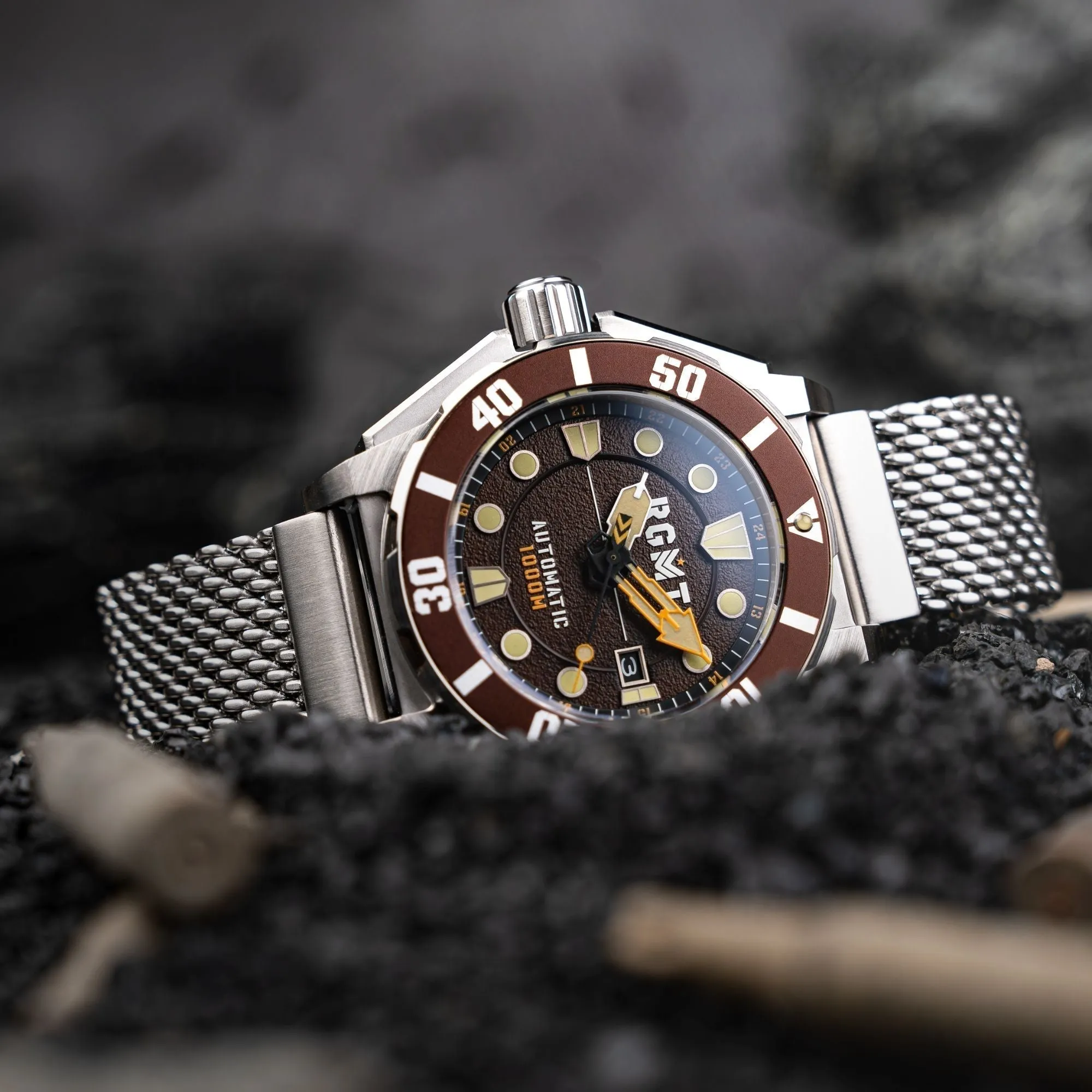 RGMT Torpedo Automatic Diver Mocha Brown