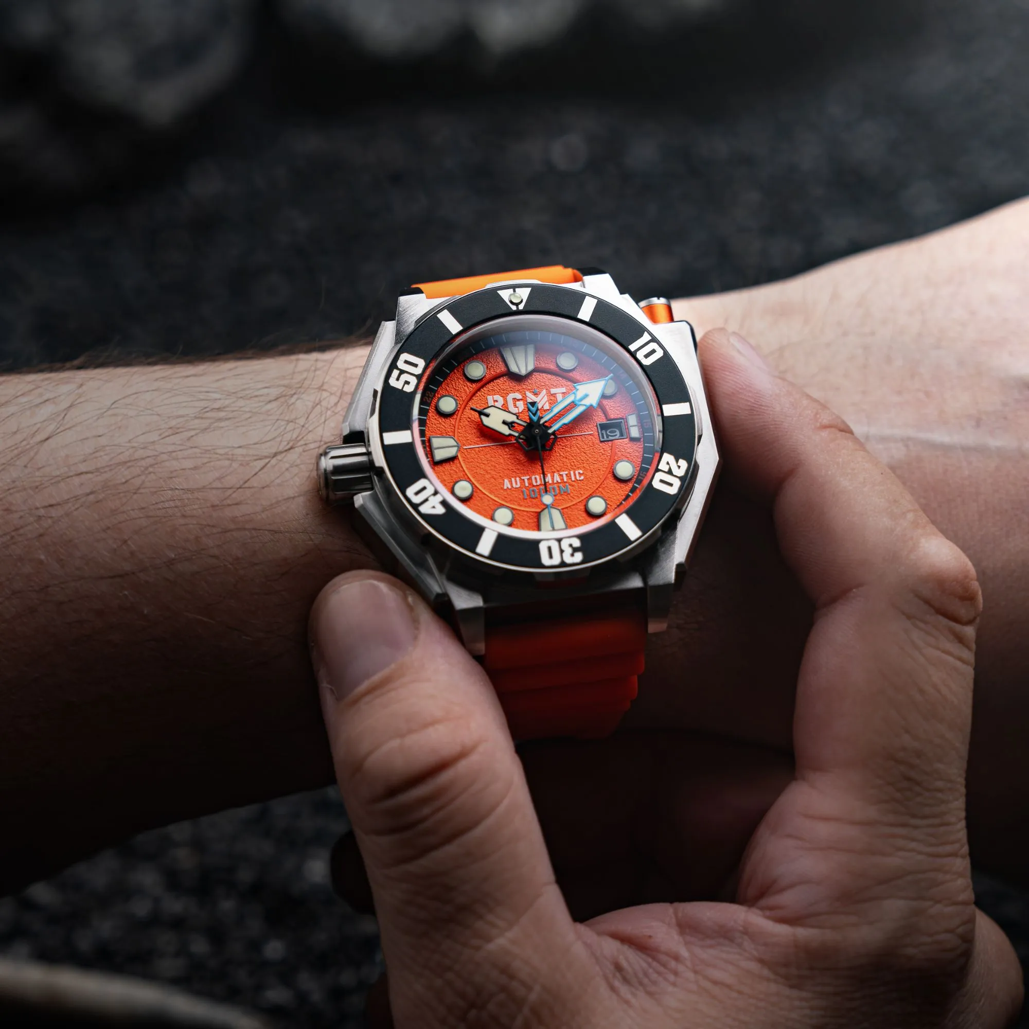 RGMT Torpedo Automatic Diver Tangerine Orange
