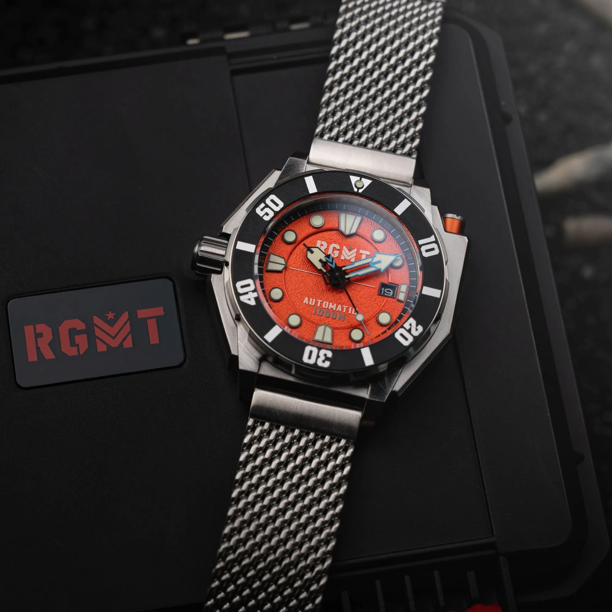 RGMT Torpedo Automatic Diver Tangerine Orange