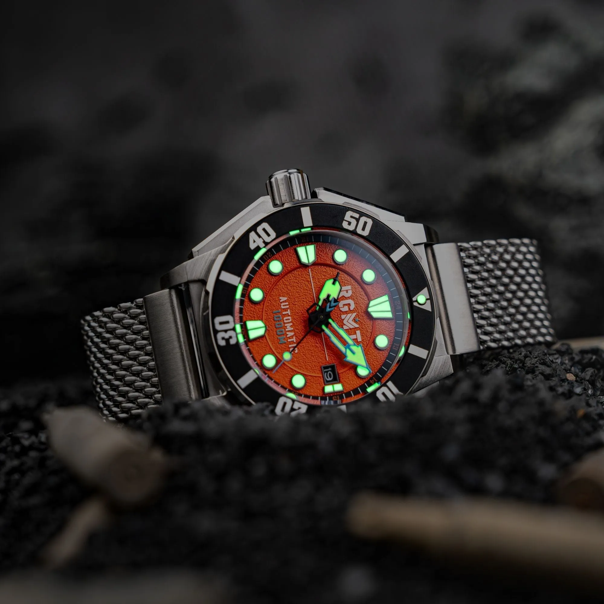 RGMT Torpedo Automatic Diver Tangerine Orange