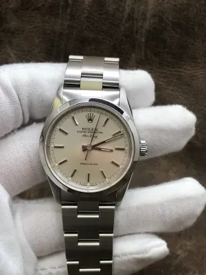 Rolex Air-King 14000 Silver Dial Automatic Watch