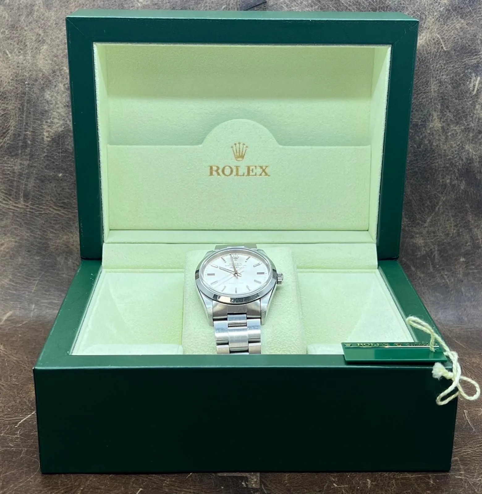 Rolex Air-King Precision 34mm 14000M Silver Dial Automatic Watch