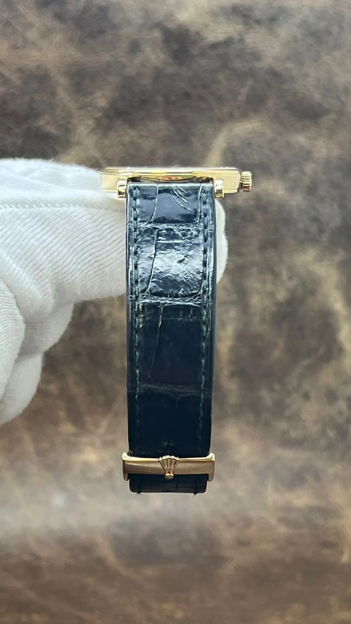 Rolex Cellini 18K Yellow Gold 5115 White Dial Manual Wind Watch