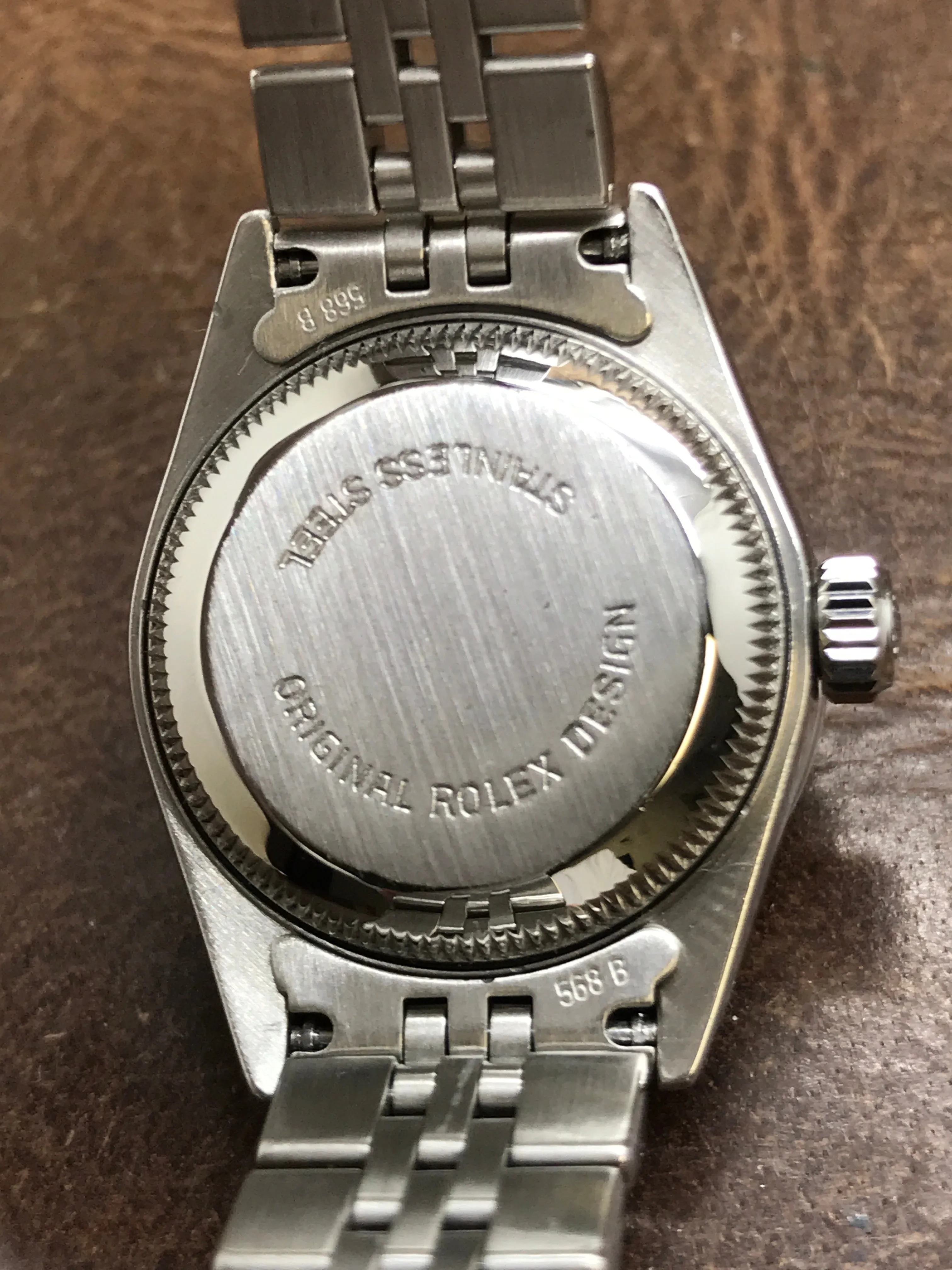 Rolex Date 26mm 69160 Custom MOP Diamond Dial Automatic Women's Watch