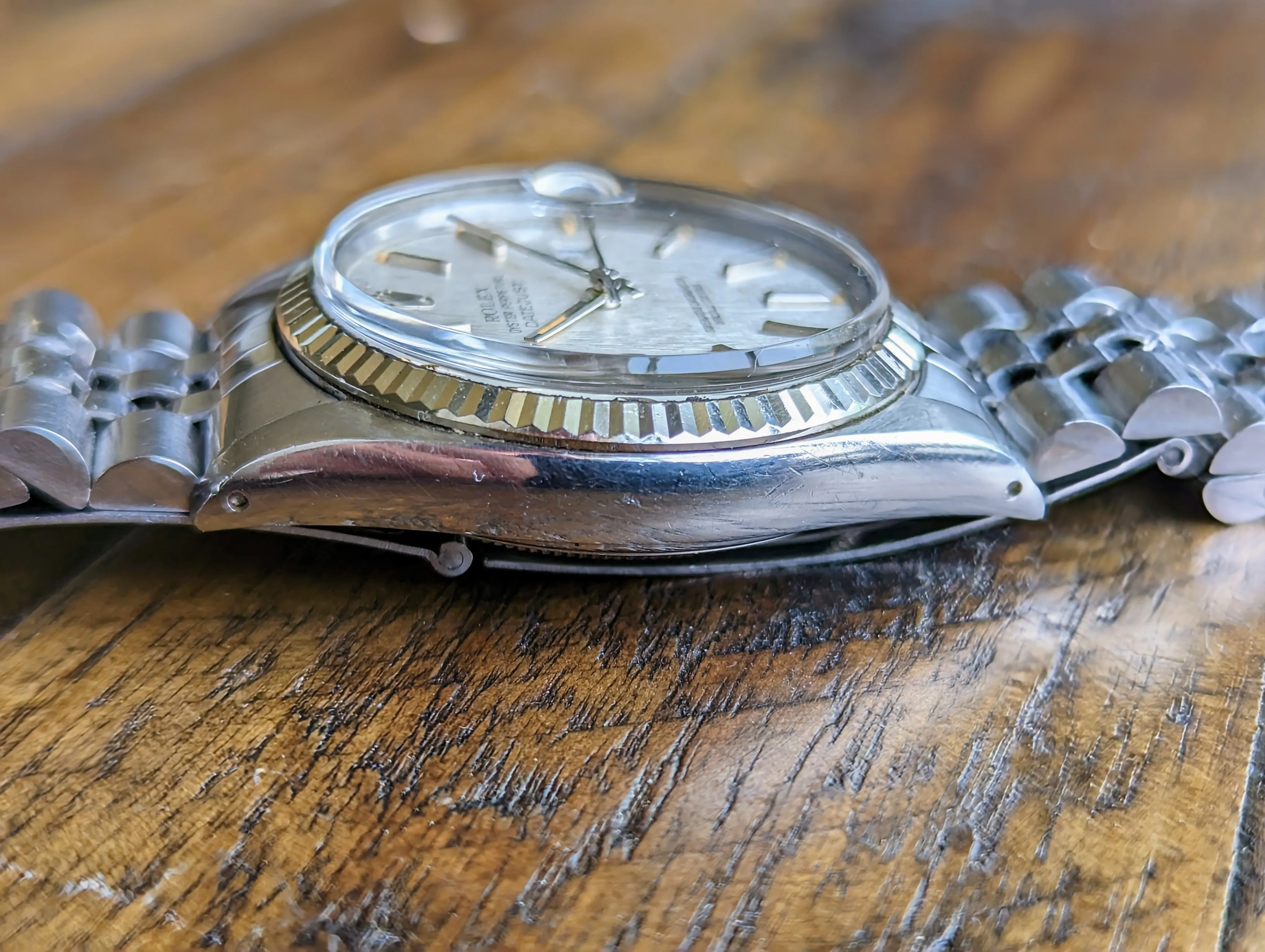 Rolex Datejust 16014 - Pumpkin Linen