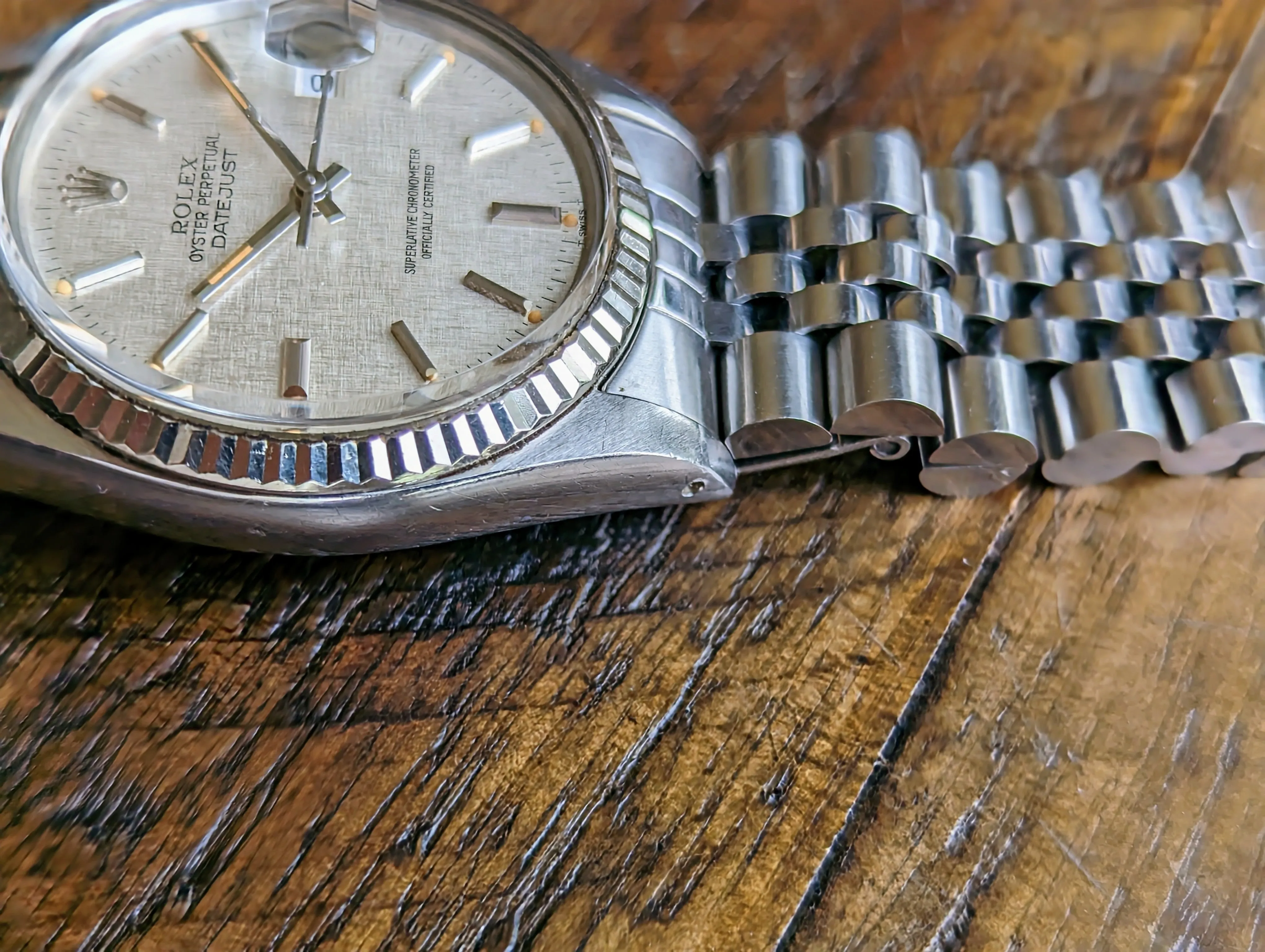 Rolex Datejust 16014 - Pumpkin Linen