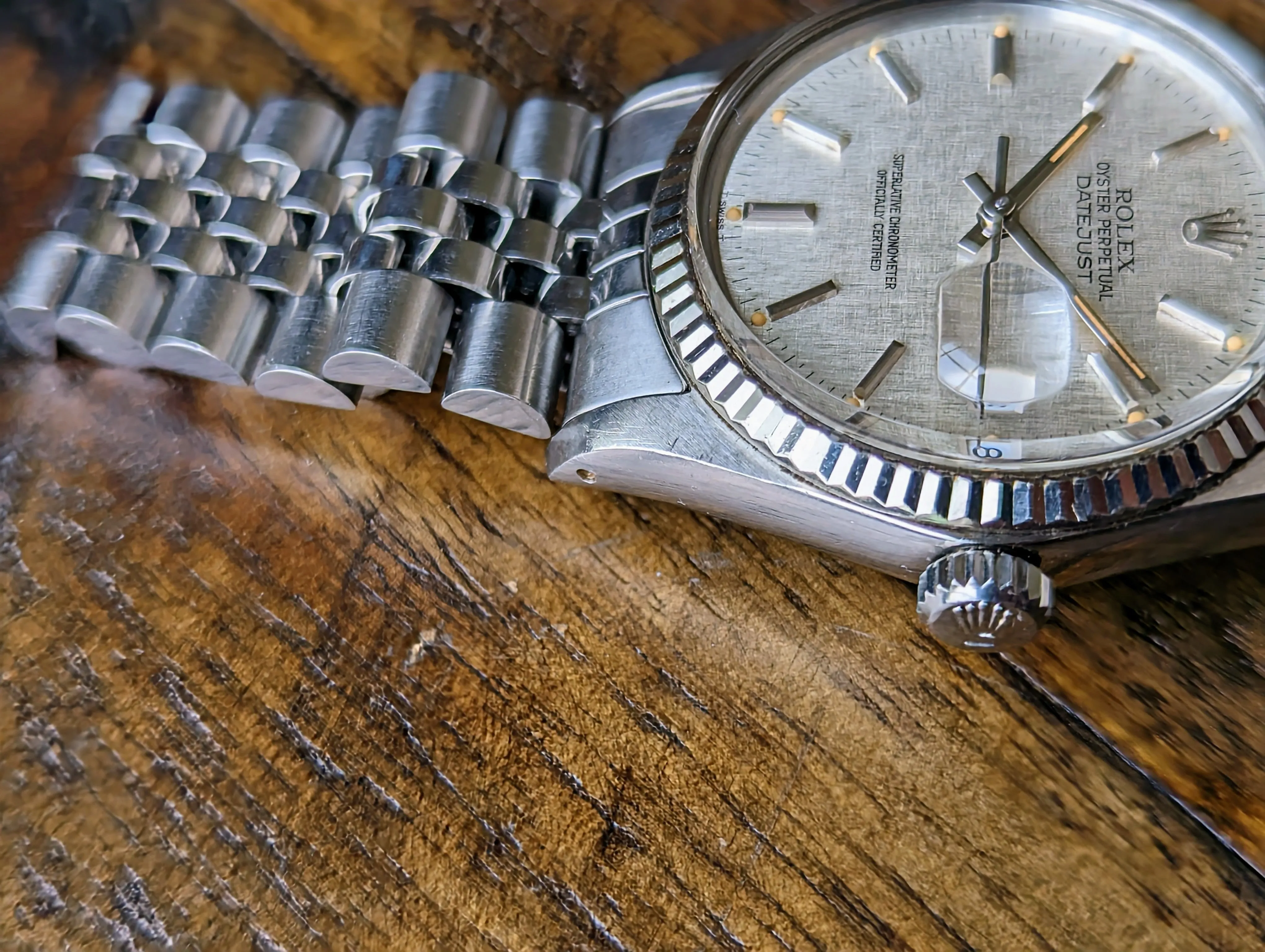 Rolex Datejust 16014 - Pumpkin Linen