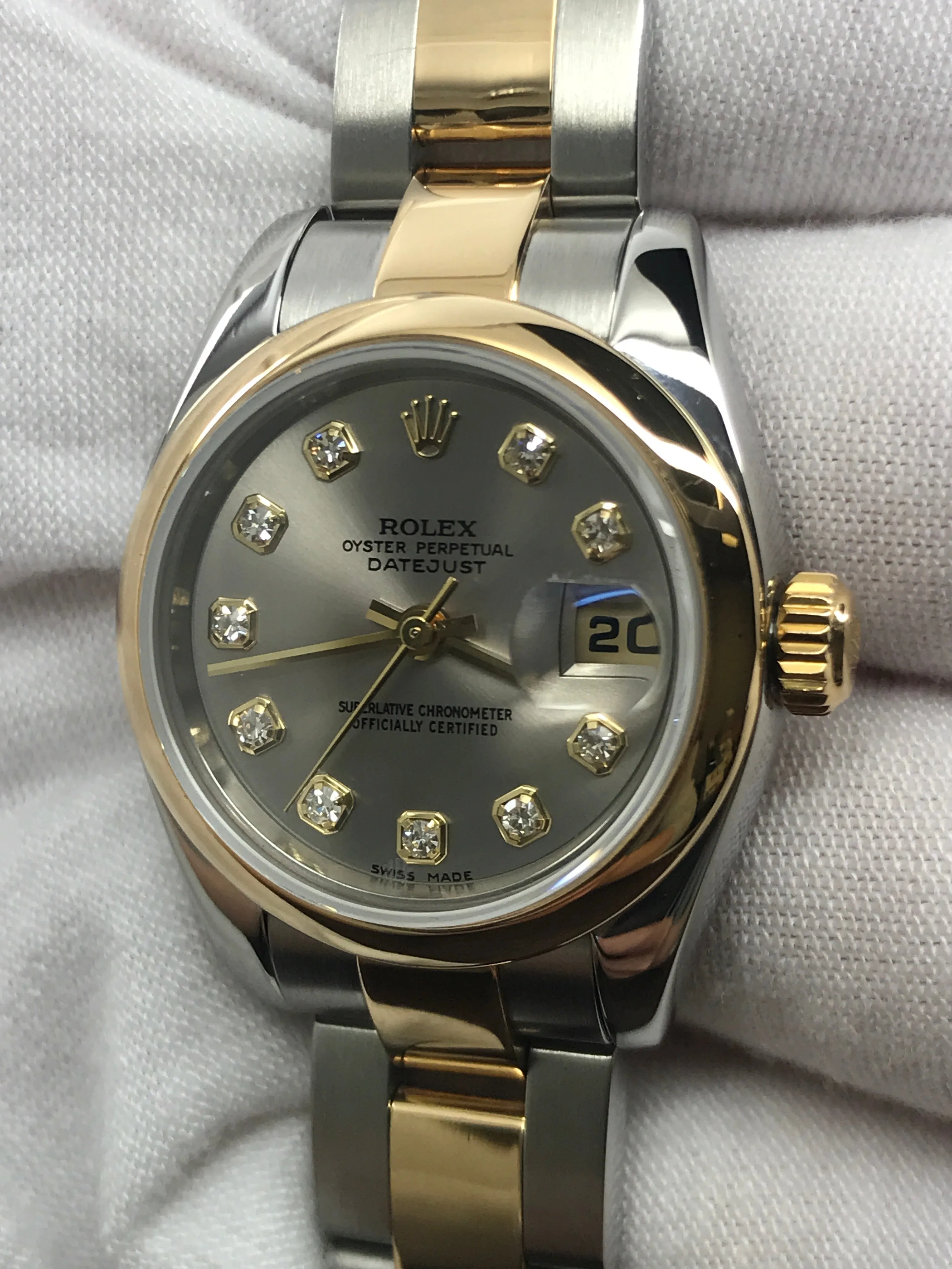 Rolex Datejust 26mm 179163 Silver Dial Automatic Women's Watch