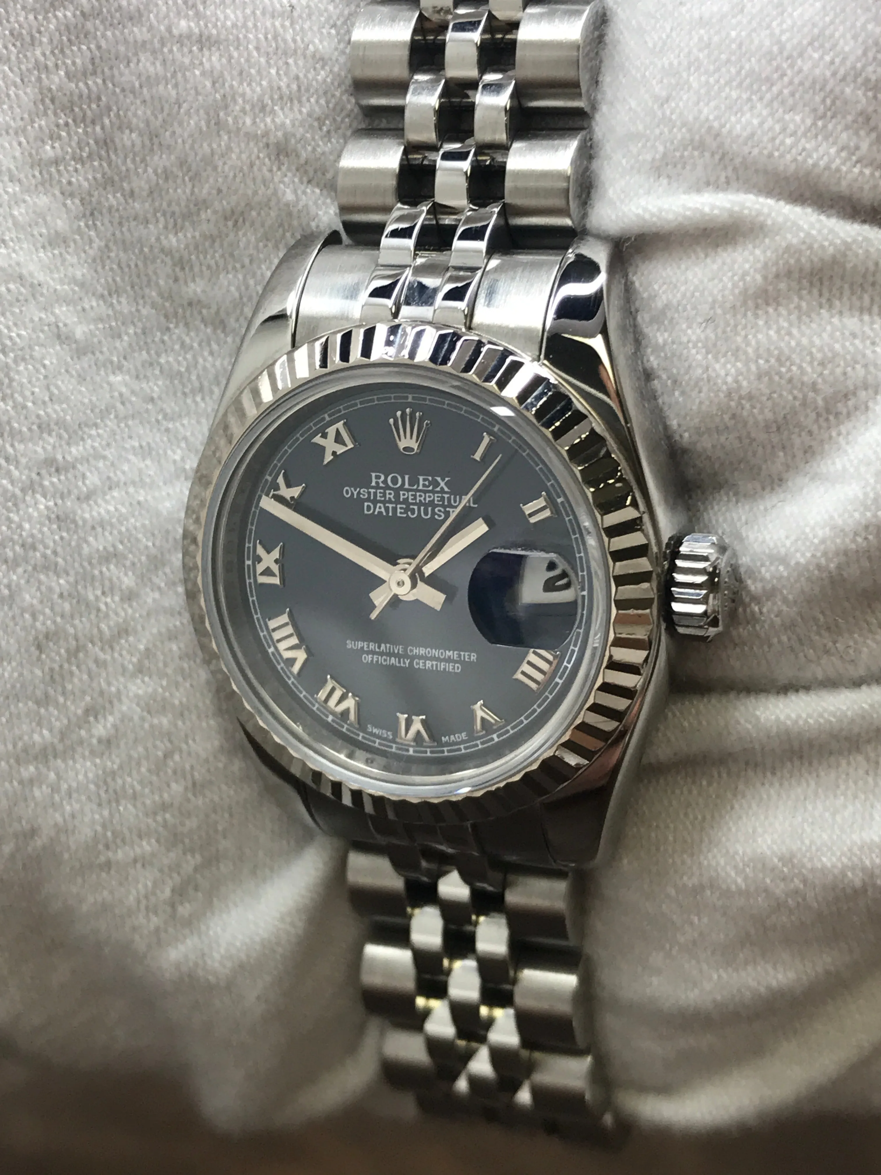 Rolex Datejust 26mm 179174 Blue Dial Automatic Women's Watch