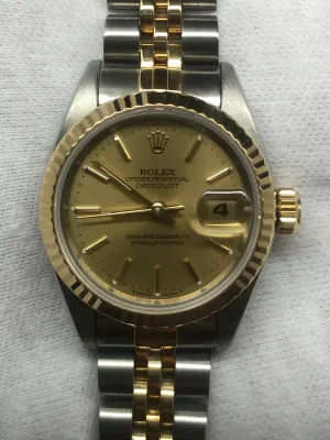 Rolex Datejust 26mm 69173 Champagne Dial Automatic Women's Watch