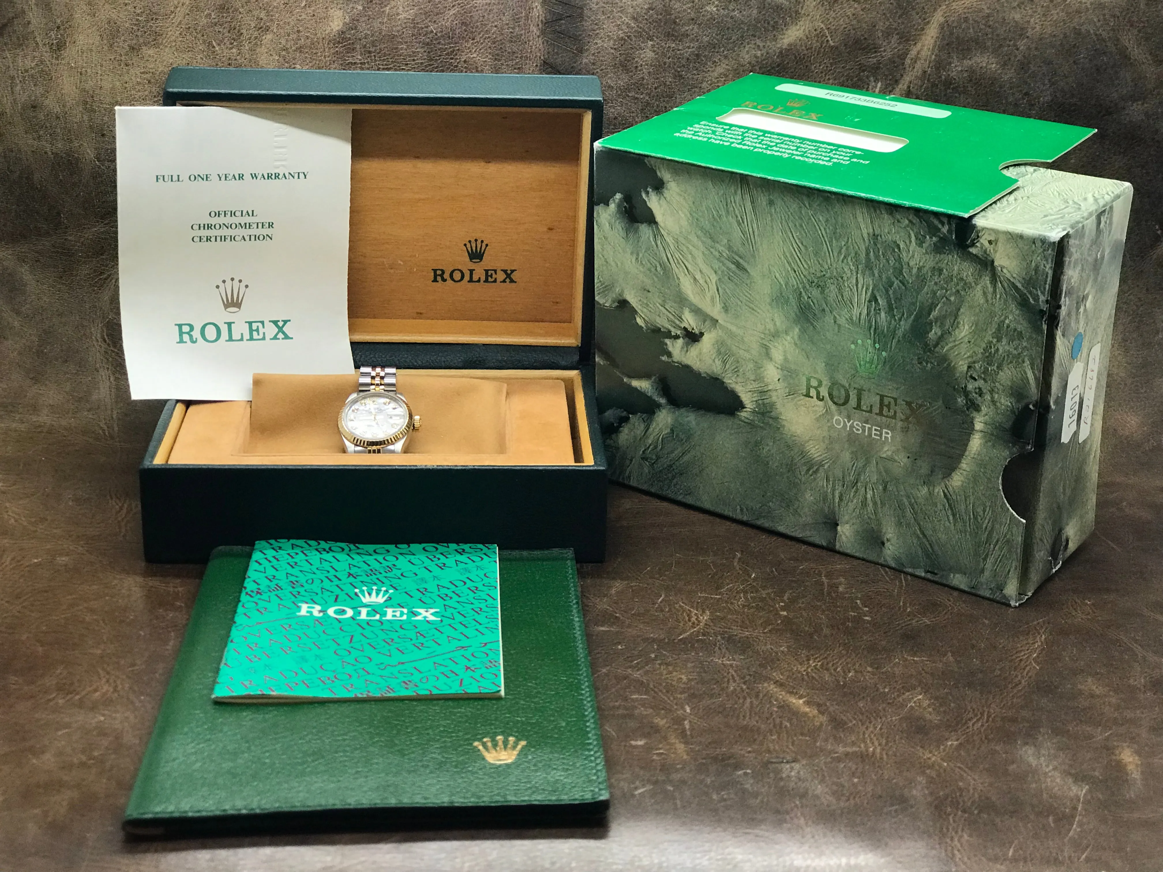 Rolex Datejust 26mm 69173 Custom MOP Diamond Dial Automatic Women's Watch