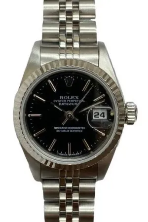 Rolex Datejust 26mm 69174 Black Dial Automatic Women's Watch