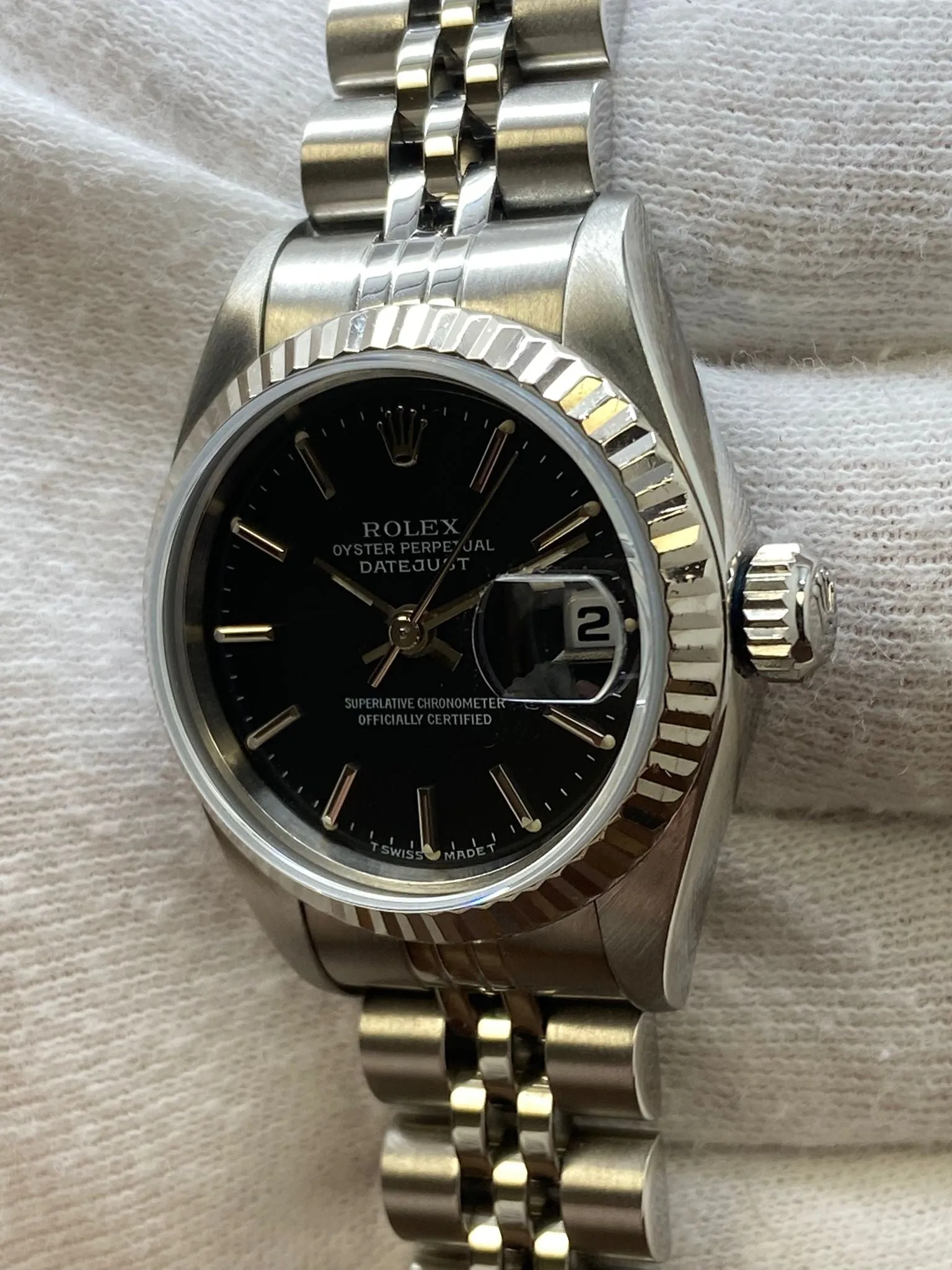 Rolex Datejust 26mm 69174 Black Dial Automatic Women's Watch